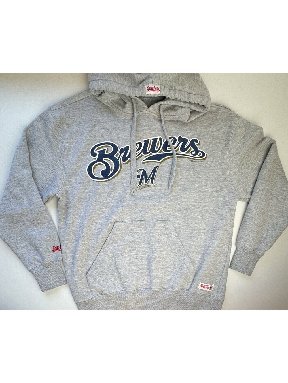 Stitches Milwaukee Brewers Hoodie Youth Medium